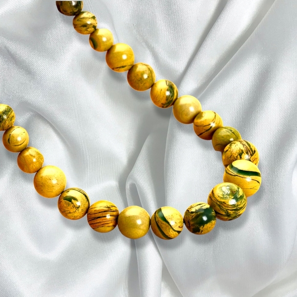 NWT RARE MUSCOVITE BEADED NECKLACE IN RHODIUM OVER STERLING SILVER - Picture 4 of 7